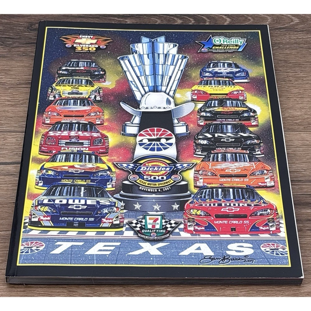 2007 Dickies 500 Texas Motor Speedway Official NASCAR Race Program Earnhardt Jr